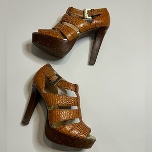 Michael Kors Croc-Embossed Heels
